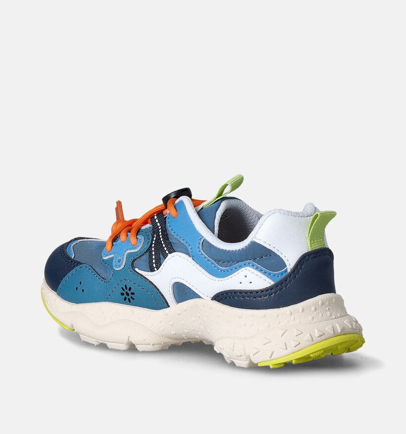 Naturino x Flower Mountain Yamano 3 Blauwe Veterschoenen voor jongens (357532) - geschikt voor steunzolen