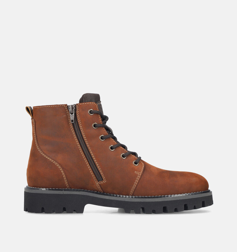 Rieker Donkerbruine Veterboots voor heren (379817)