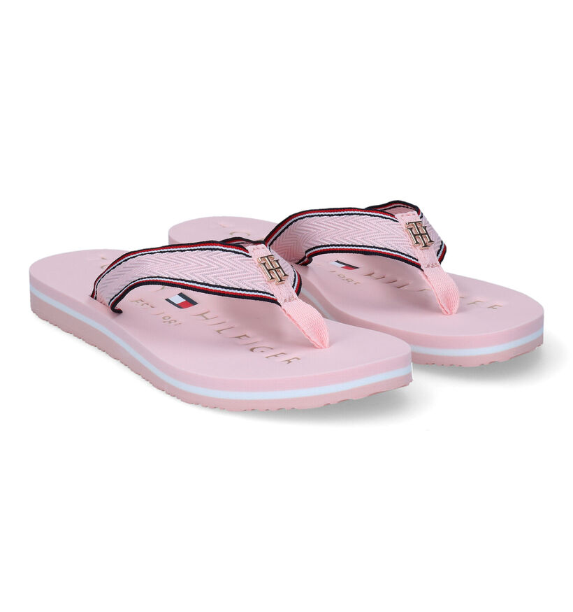 Tommy Hilfiger Hardware Flat Roze Teenslippers voor dames (303990)