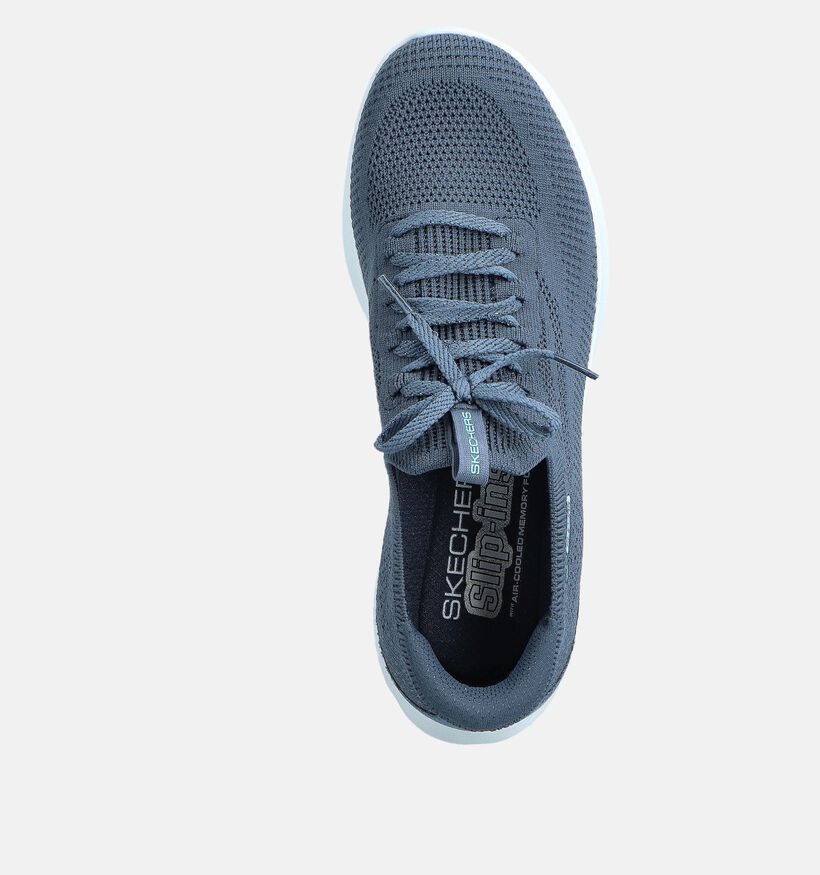 Skechers Ultra Flex 4.0 Blauwe Slip-in Sneakers voor dames (367829)