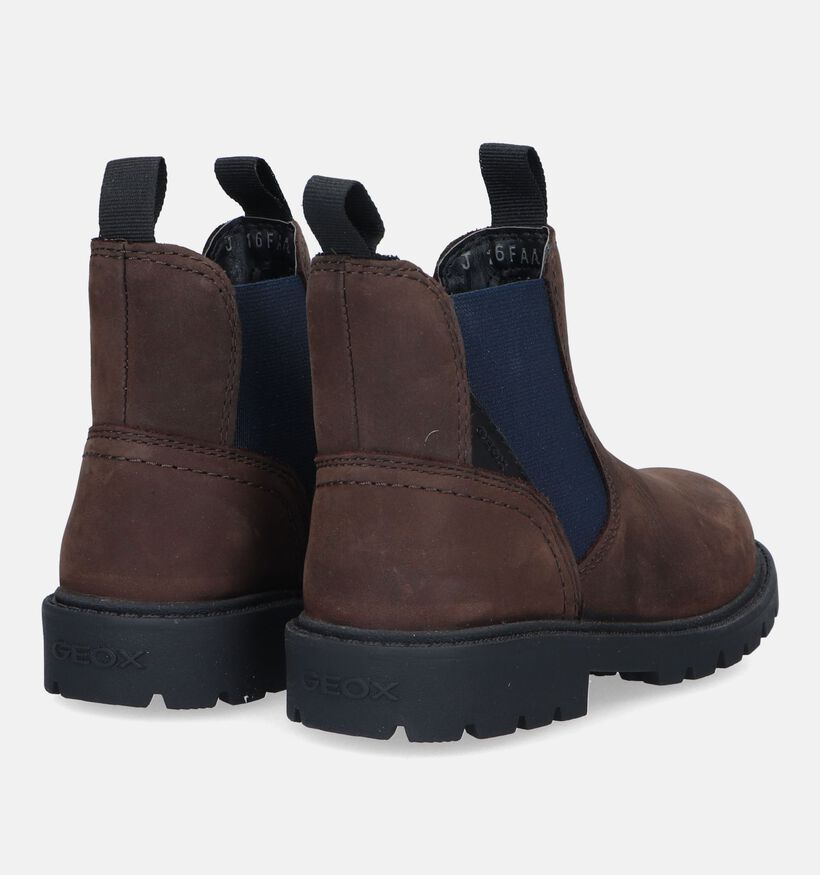 Geox Shaylax Bruine Chelsea Boots voor jongens (330067) - geschikt voor steunzolen