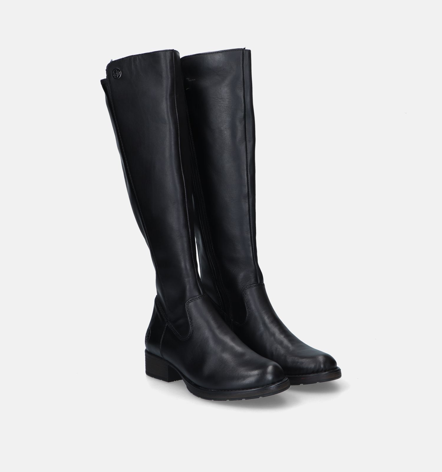 Rieker Zwarte Knielaarzen Dames Laarzen Online op TORFS.BE