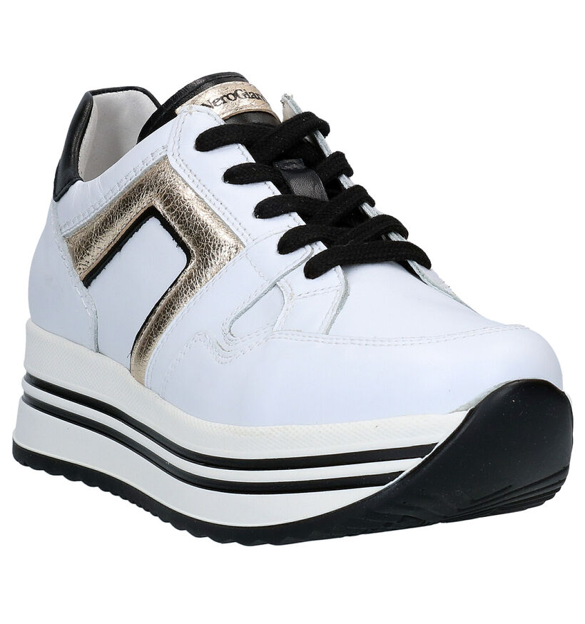 NeroGiardini Chaussures à lacets en Blanc en cuir (281742)