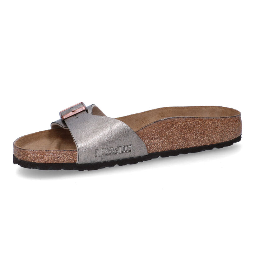 Birkenstock Madrid Birko-Flor Witte Slippers voor dames (338044)