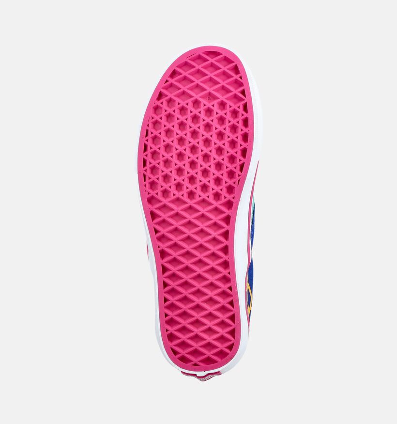 Vans Classic Slip-On x KPop Demon Hunters Blauwe/Turquoise Sneakers voor jongens, meisjes (381692)