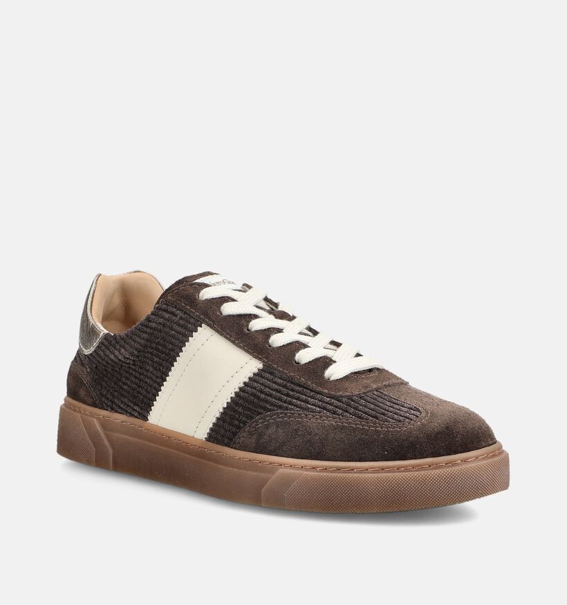 NeroGiardini Donkerbruine Sneakers voor dames (381720) - geschikt voor steunzolen
