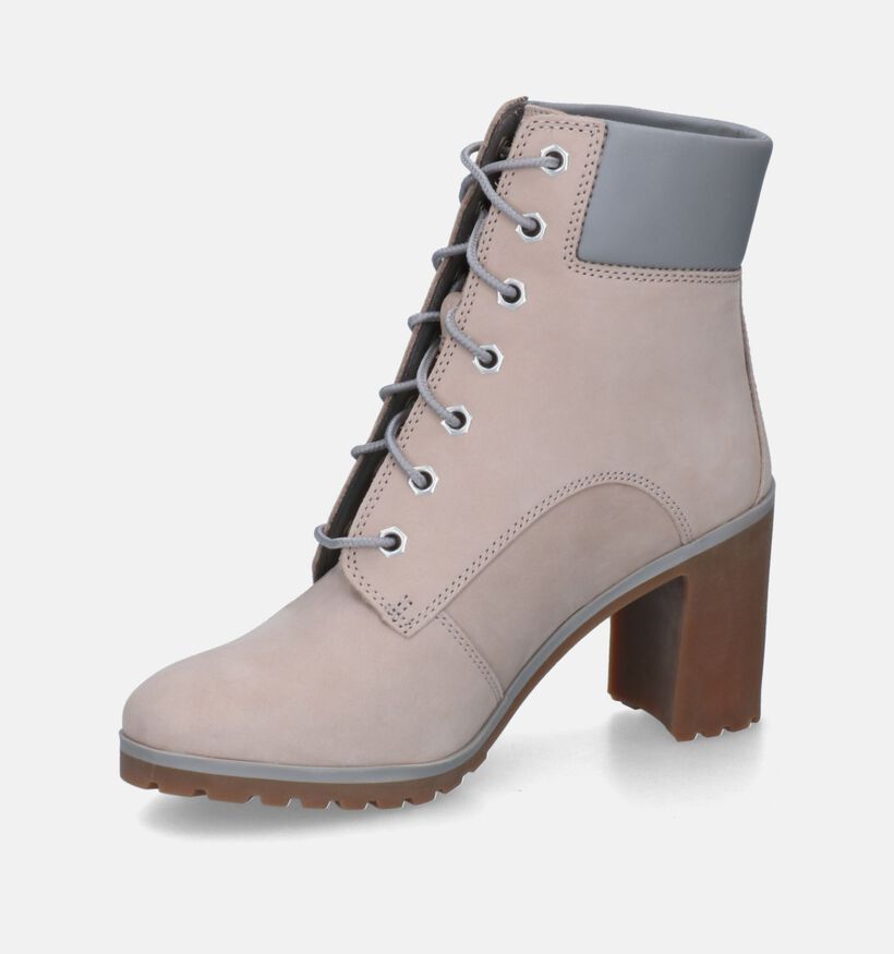 Timberland Allington 6IN Taupe Enkellaarzen voor dames (313454)