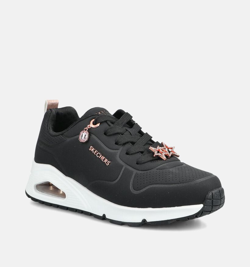 Skechers Uno Gen1 Zwarte Sneakers voor meisjes (376827)