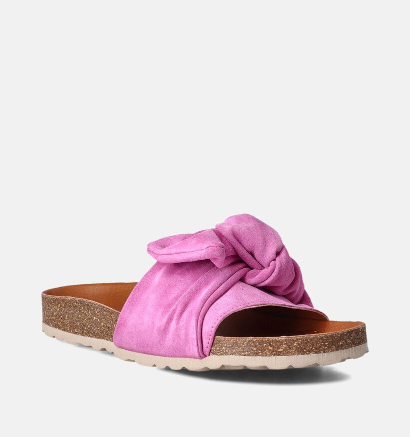Verbenas Roxy Nu-pieds plates en Rose pour femmes (357410)