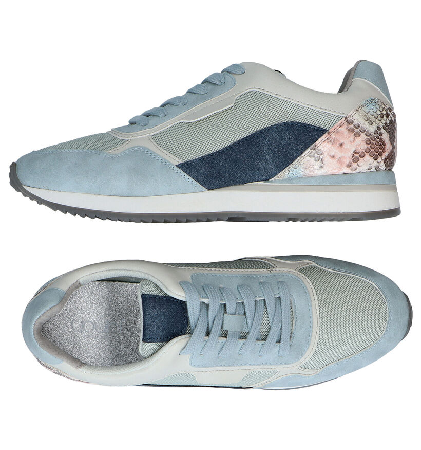 Youh! Baskets casual en Bleu clair en simili cuir (285296)