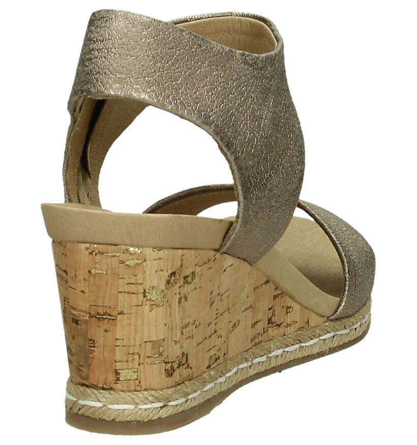 Sandalen met Sleehak Brons Weekend, , pdp