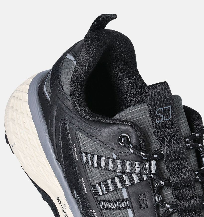 SJ Zwarte Sneakers voor heren (354031) - geschikt voor steunzolen