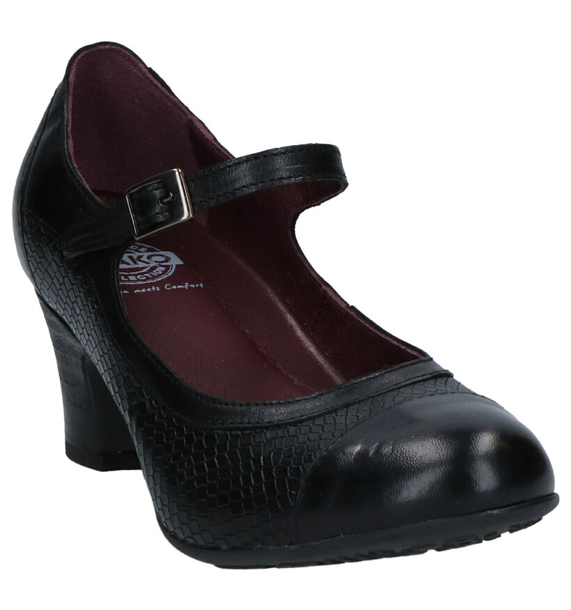 Brako Anatomics Escarpins à bride en Noir en cuir (261385)
