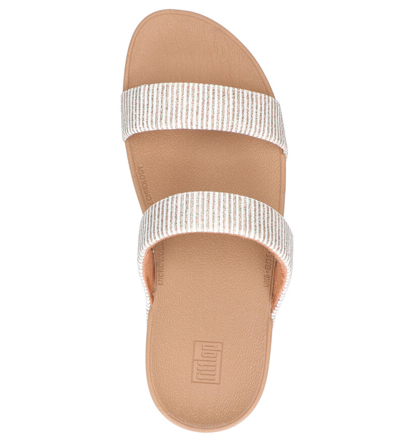 FitFlop Nu-pieds à talons en Blanc en textile (267651)