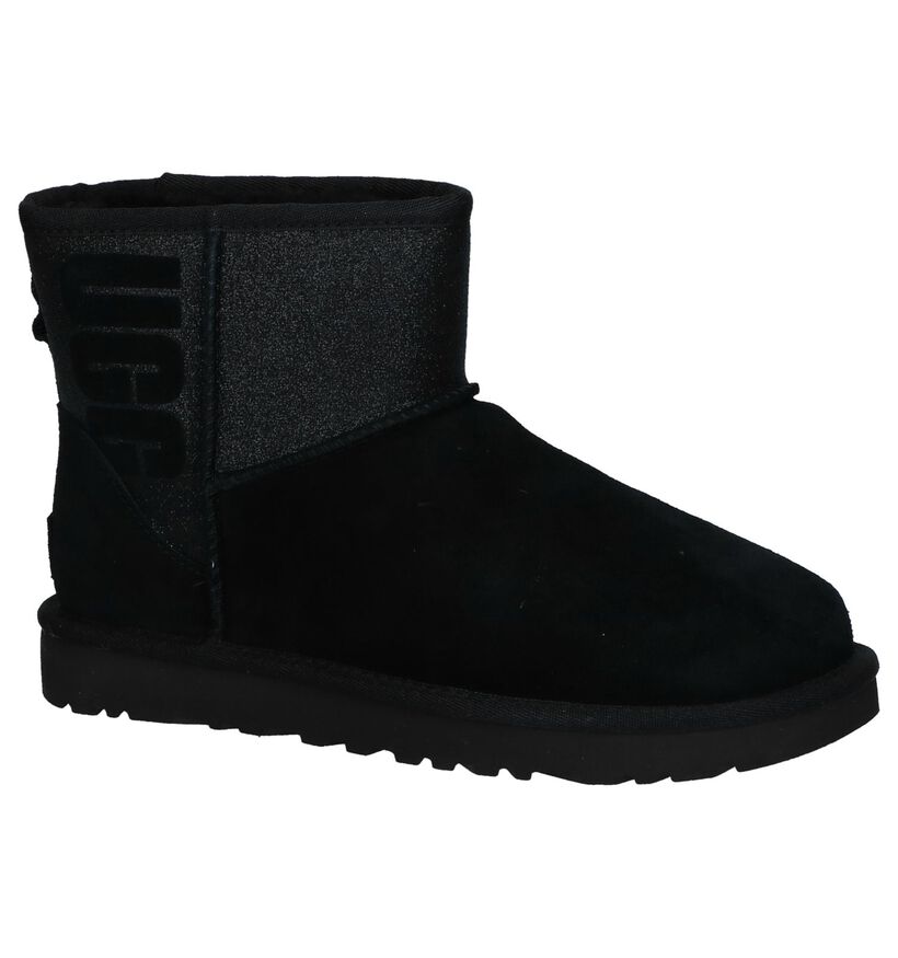 Zwarte Boots UGG Classic Mini in daim (223597)