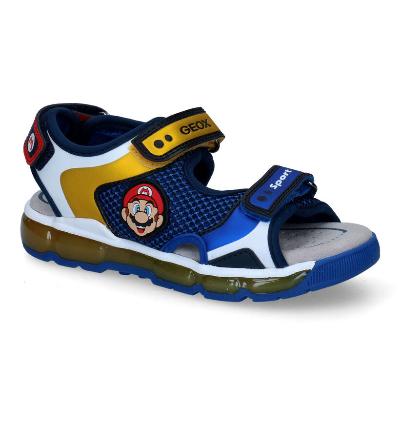 Geox Android Blauwe Sandalen met Lichtjes in kunststof (305022)