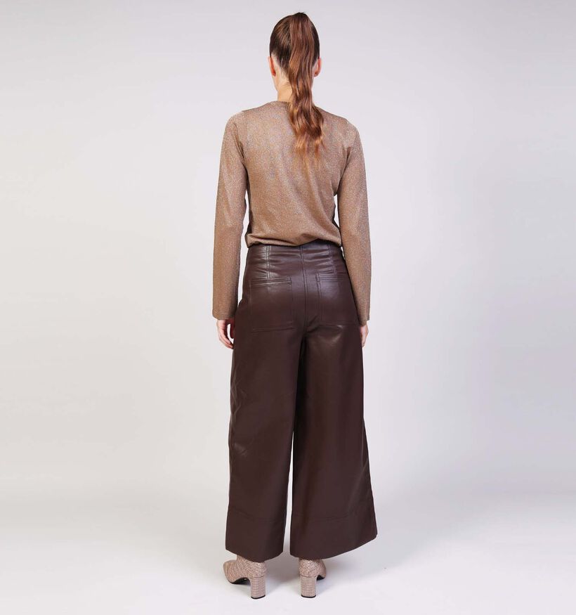 Orfeo Olivie Donkerbruine Broek voor dames (365793)