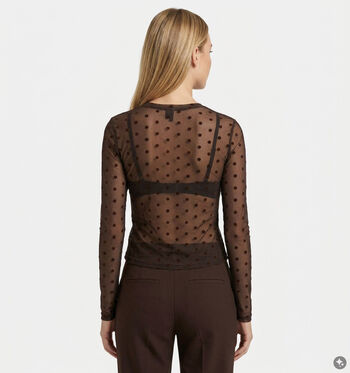 Vero Moda T-shirts Zwart/Bruin