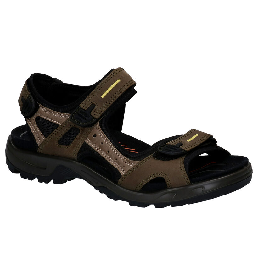 ECCO Offroad Sandales en Kaki en cuir (287386)