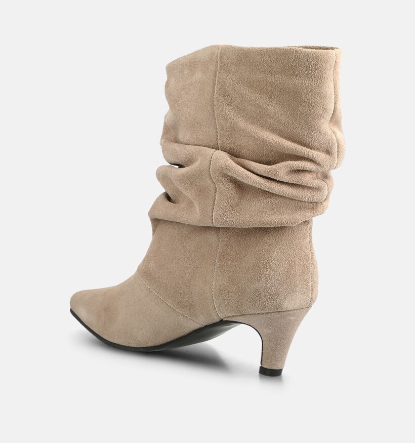 Poelman Bottes en Beige pour femmes (384351)