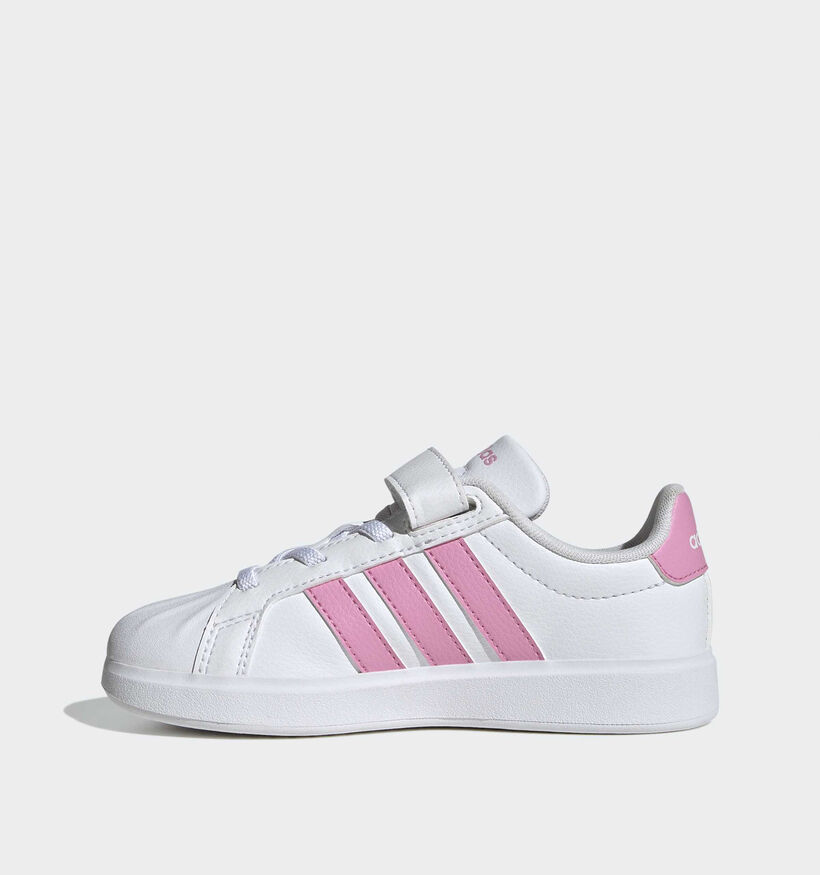 adidas Streettalk Baskets basses en Blanc/Rose pour filles (375482)