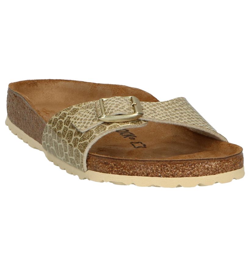Birkenstock Madrid Birko-Flor Nu-pieds en Blanc pour femmes (338044)