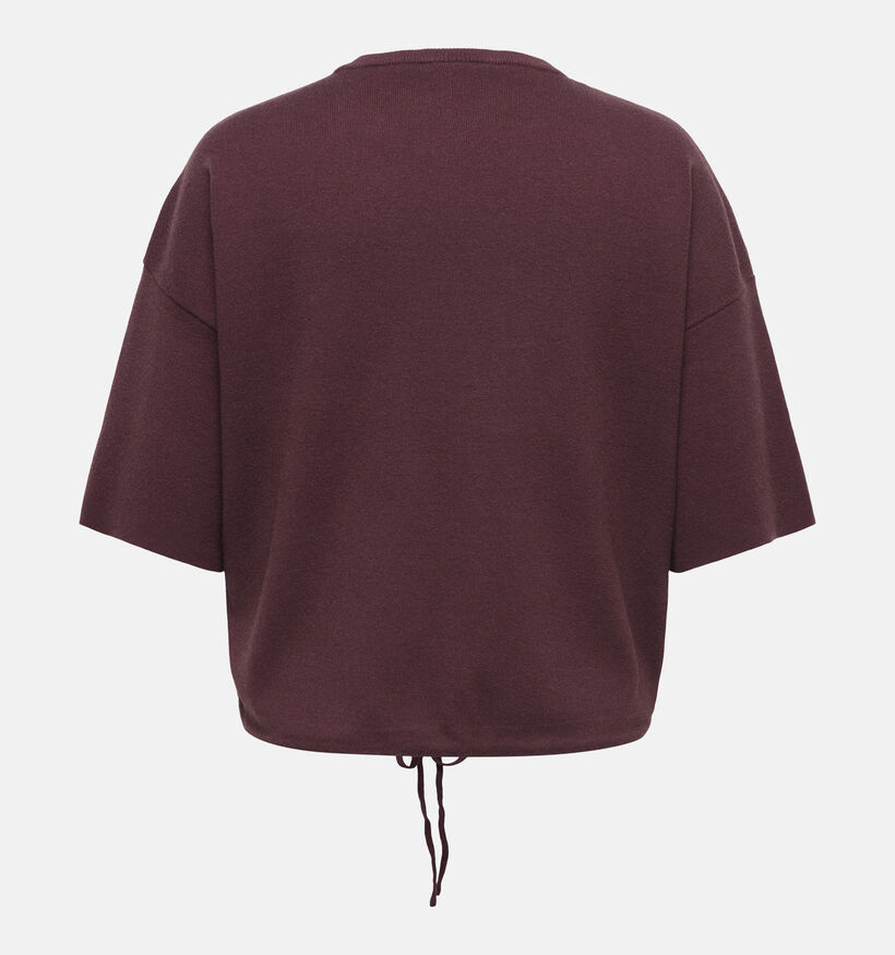 ONLY Carmakoma Siteri Pull en Bordeaux pour femmes (378385)