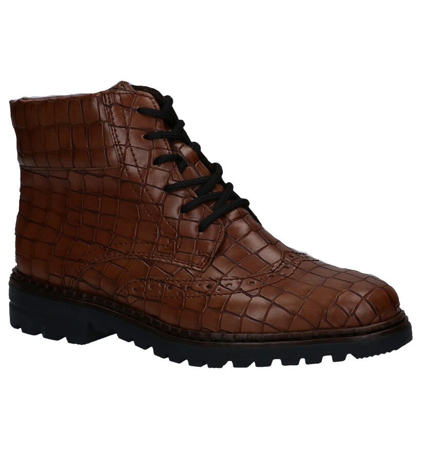 Rieker Bruine Boots in kunstleer (297933)