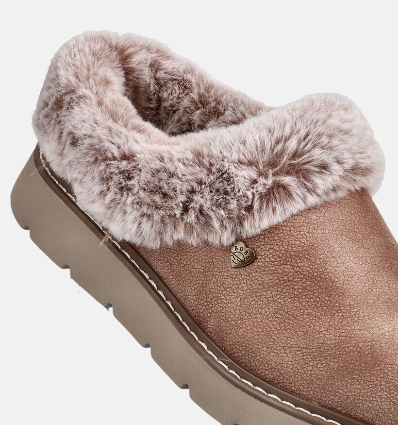Skechers Keepsakes Lite Cozy Blend Pantoufles ferm&eacute;es en Taupe pour femmes (377958)