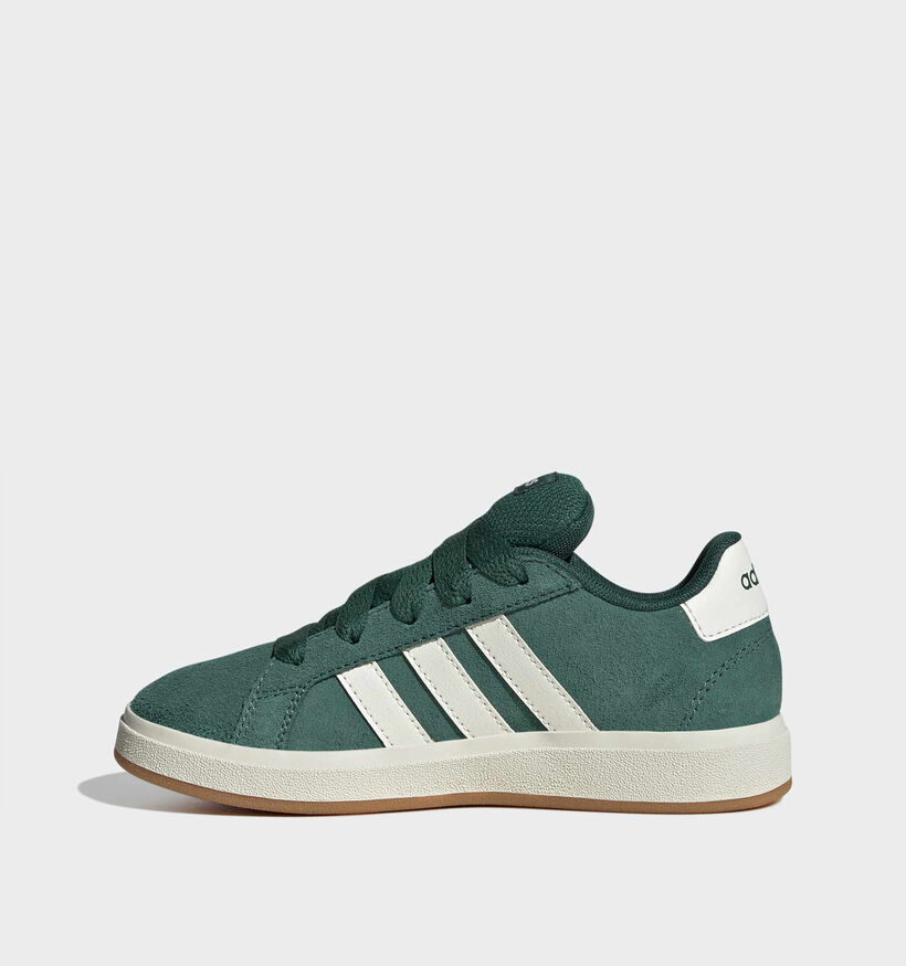 adidas Grand Court 00s Baskets basses en Vert pour filles, gar&ccedil;ons (375372)