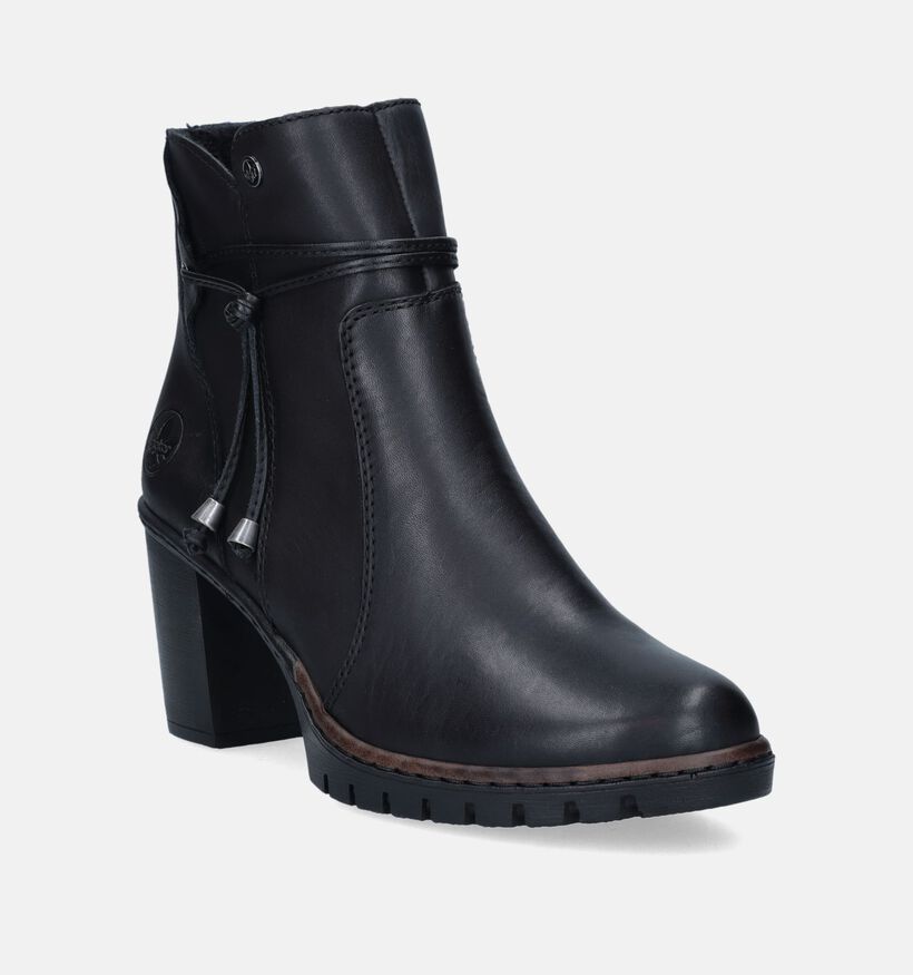 Rieker Bottillons avec talon en Noir pour femmes (344407)