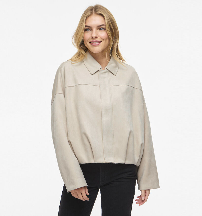 Vila Viral Manteau court en Beige pour femmes (377696)