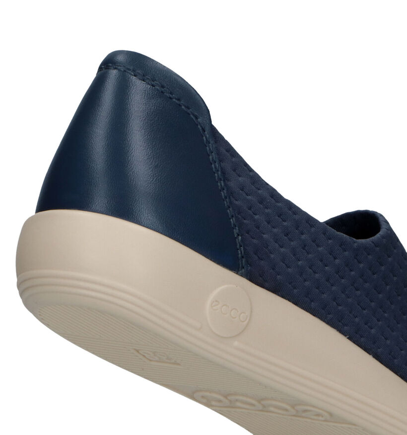 ECCO Soft 2.0 Chaussures à enfiler en Bleu pour femmes (321196) - pour semelles orthopédiques