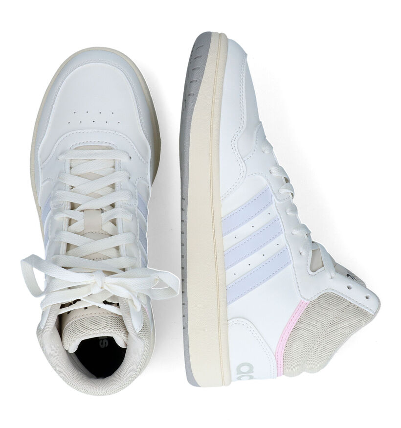adidas Hoops 3.0 Mid Witte Sneakers voor dames (329412) - geschikt voor steunzolen