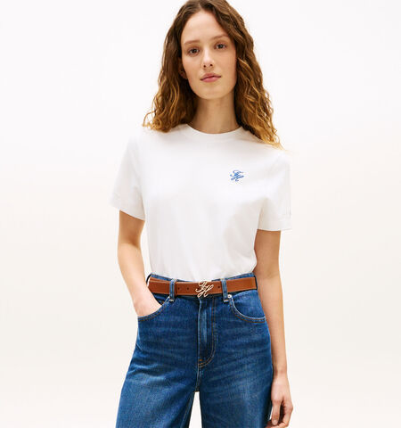 Tommy Hilfiger T-shirts Wit/Blauw/Groen