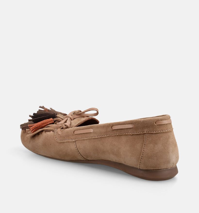 Les Tropeziennes Scarlett Chaussures bateau en Beige fonc&eacute; pour femmes (386712)