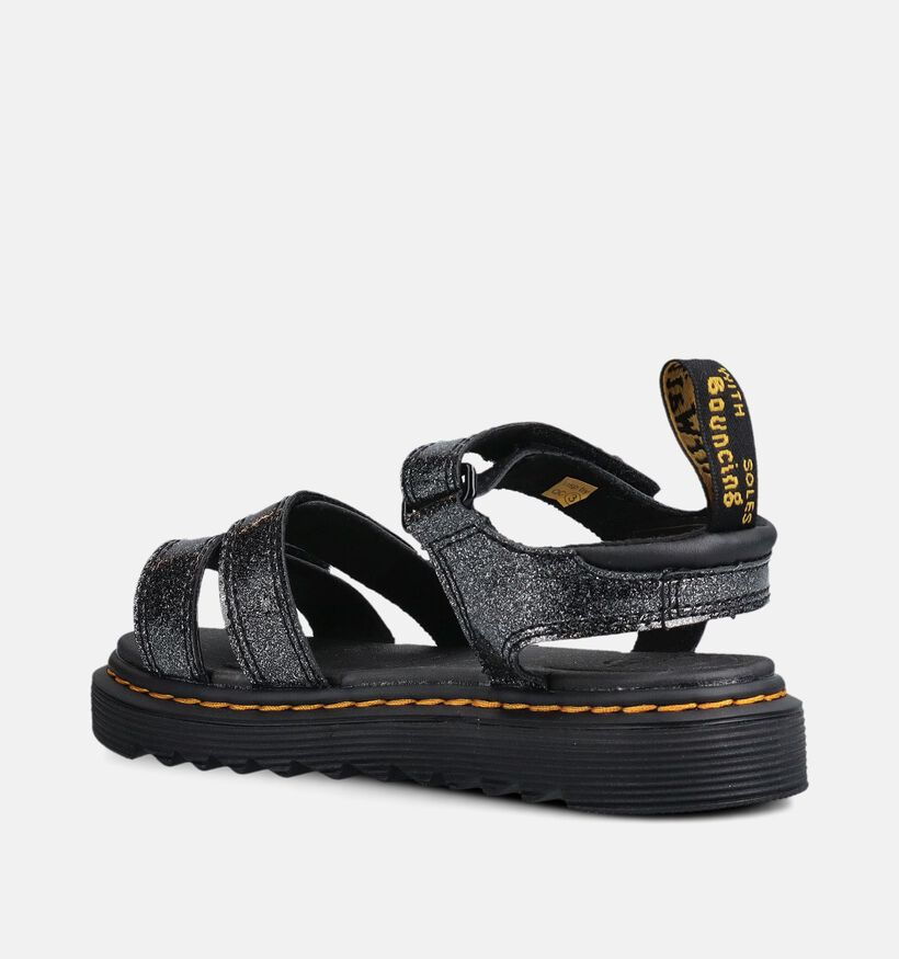 Dr. Martens Klaire Glitter Sandales en Noir pour filles (368641)