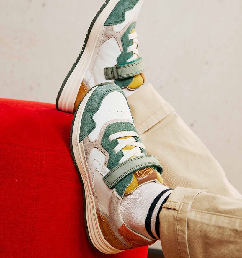 STONES and BONES Skier Groene Sneakers voor jongens, meisjes (352649) - geschikt voor steunzolen
