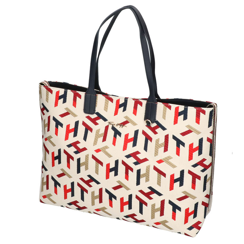 Tommy Hilfiger Iconic Cabas en Ecru en textile (293352)