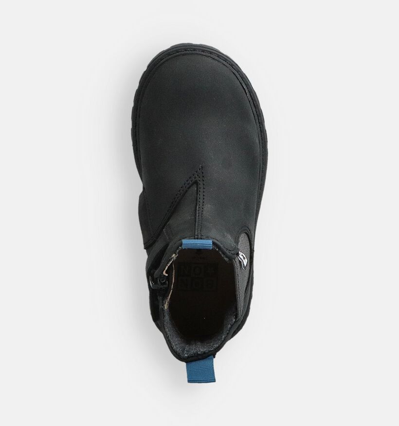 Bonton Bottines Chelsea en Noir pour filles, garçons (363289) - pour semelles orthopédiques