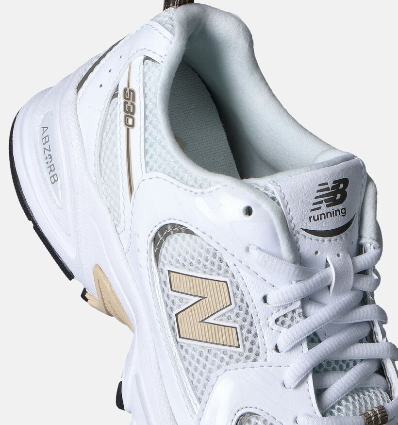 New Balance GR 530 Baskets en Argent pour filles, garçons (350580) - pour semelles orthopédiques