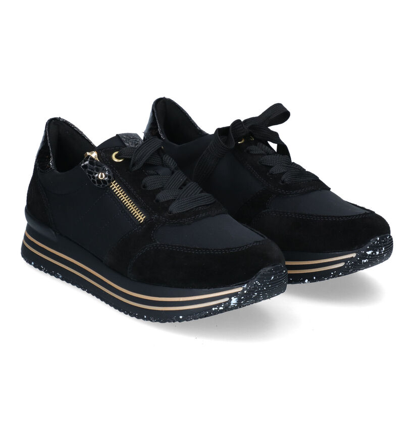 Remonte Zwarte sneakers in nubuck (312329)