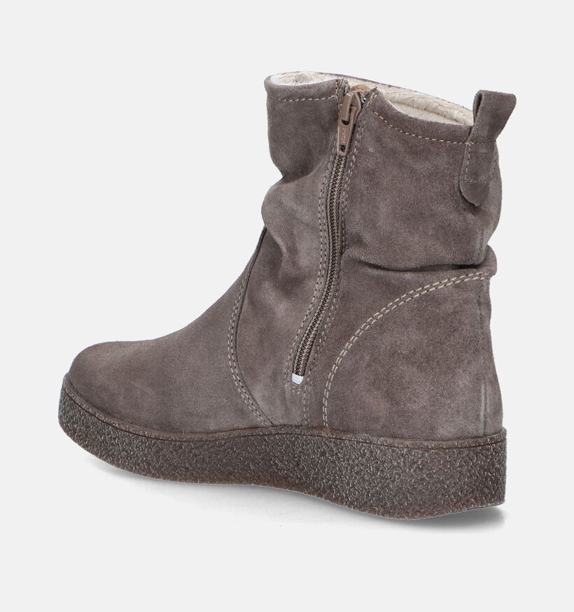 Solemade Marina 17 Grijze Enkellaarzen voor dames (346780) - geschikt voor steunzolen