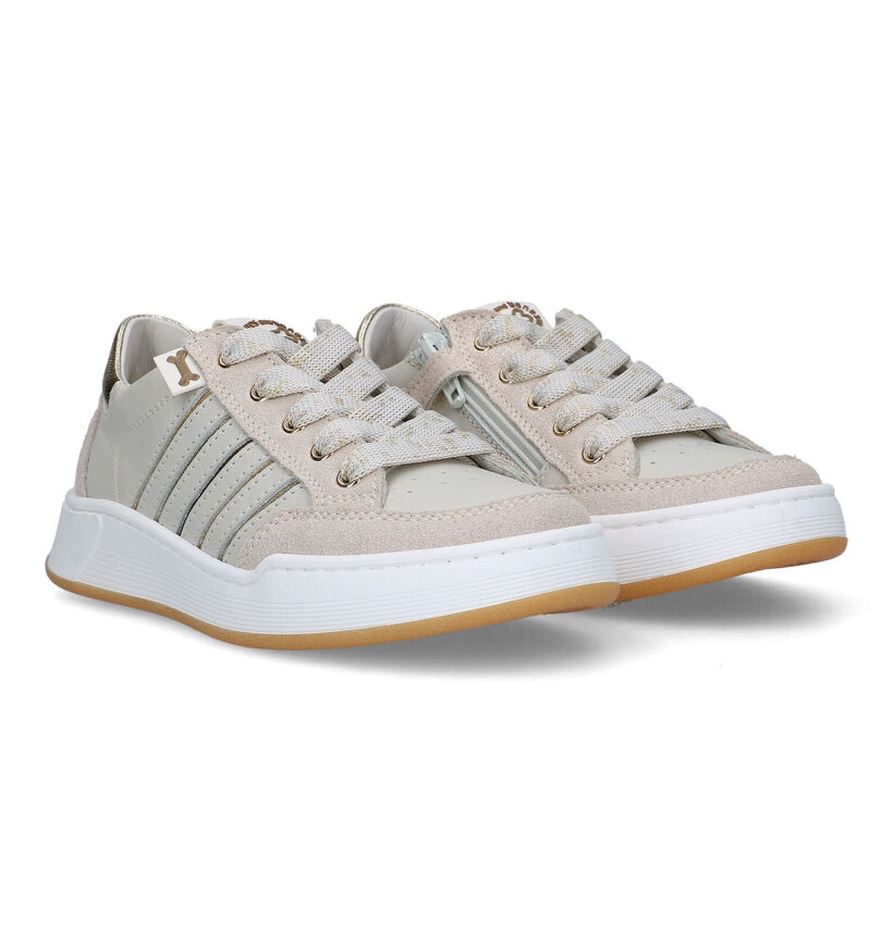 STONES and BONES Adine Beige Sneakers voor meisjes (322617) - geschikt voor steunzolen