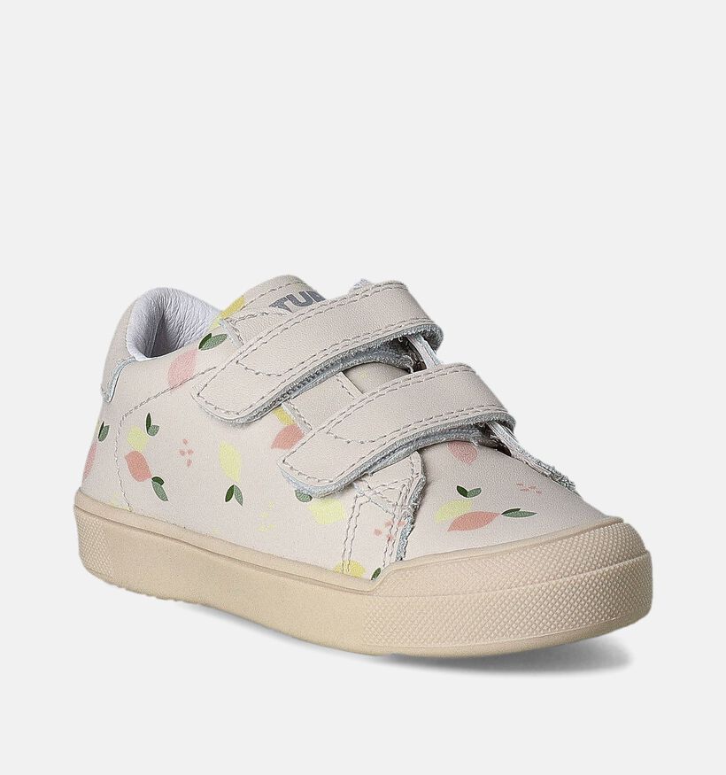 Naturino Eindhoven Ecru Velcroschoenen voor meisjes (355325) - geschikt voor steunzolen