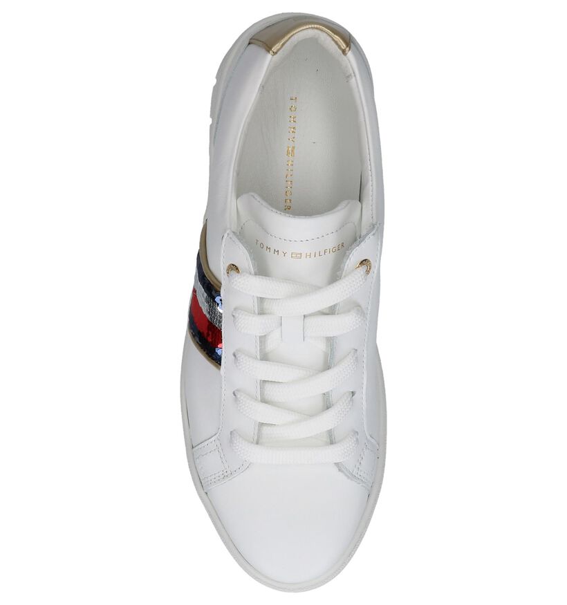 Tommy Hilfiger Baskets basses en Bleu en cuir (237245)