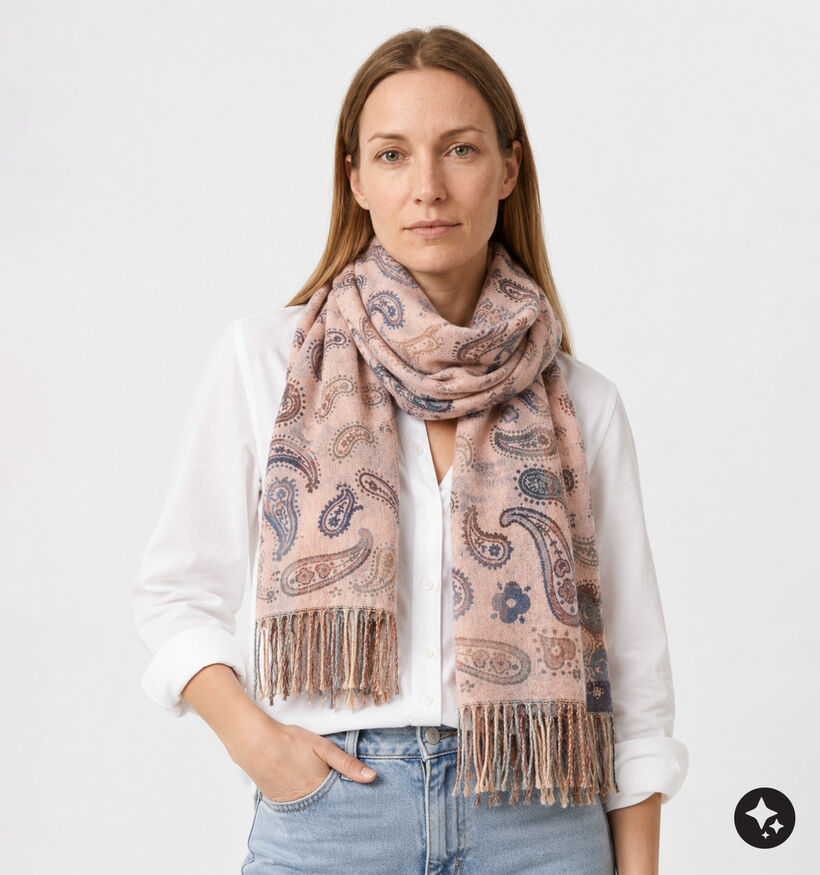 Via Limone Paisley Ch&acirc;le en Rose pour femmes (382714)