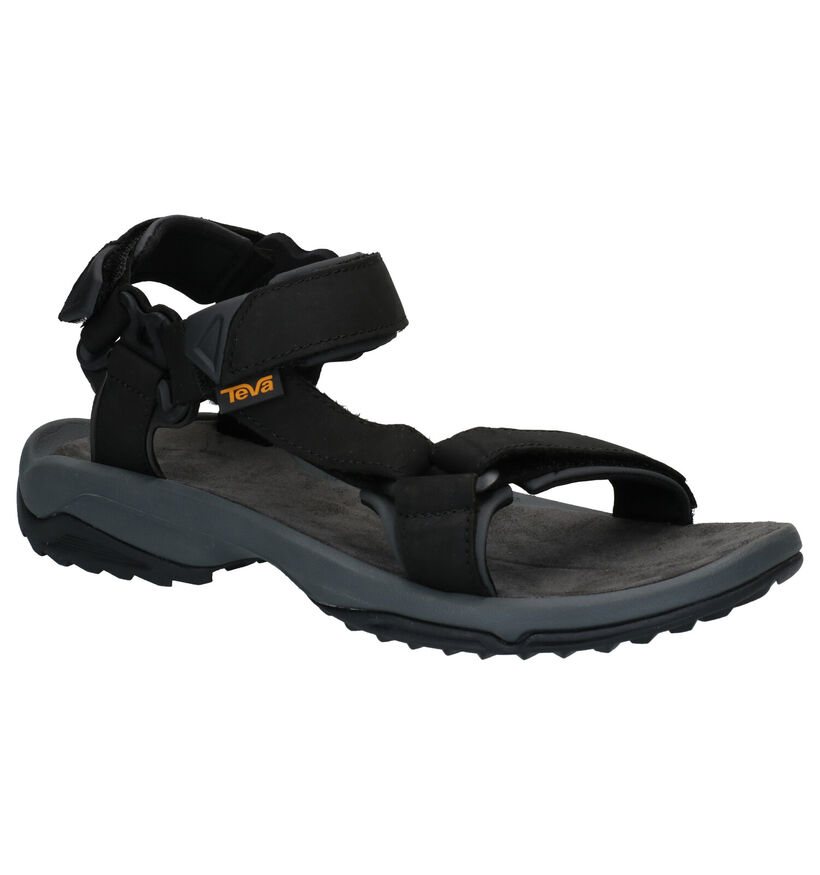 Teva Terra Sandales en Noir en cuir (289141)