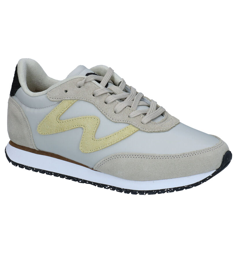 Woden Olivia Kaki Sneakers in stof (277425)