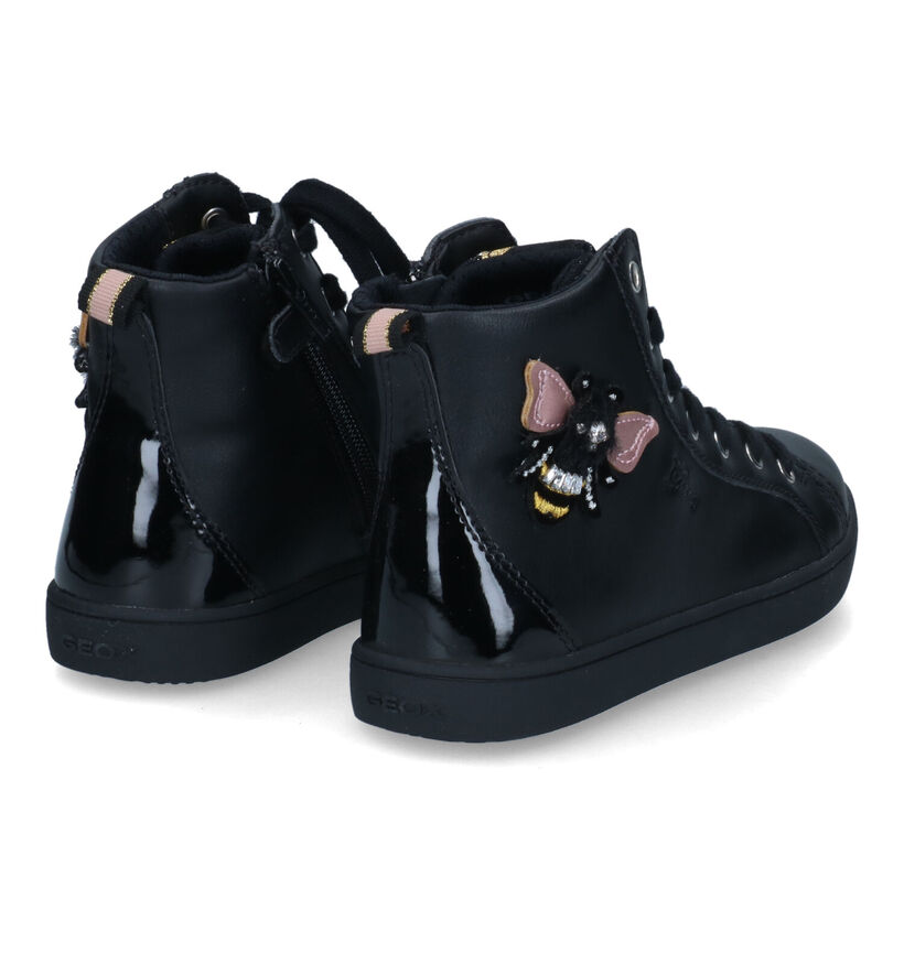 Geox Kathe Zwarte Sneakers in kunstleer (317653)
